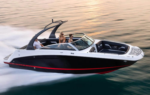 Deck-boat intraborda - HD5 - Four Winns - open / con doble consola / bow-rider