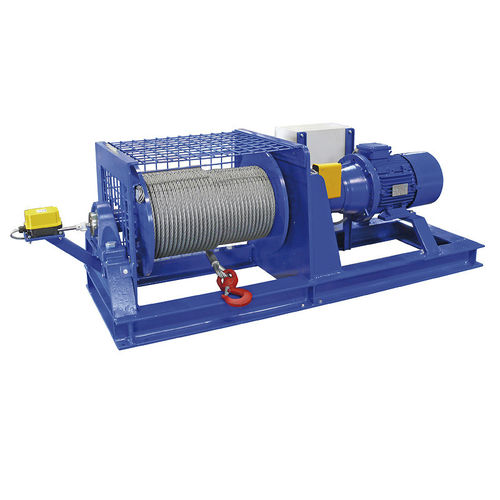 Chigre para astillero naval - PHW-E - PLANETA-Hebetechnik GmbH - de remolcado / motor eléctrico / tambor simple