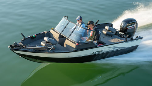Bass boat fueraborda - FM 1675 WT - Lowe - con doble consola / open / de pesca deportiva