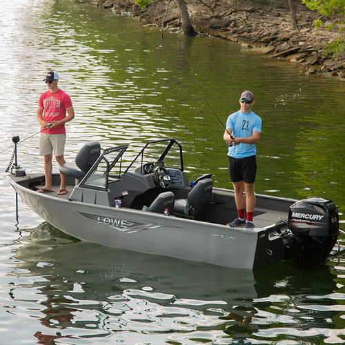 Bass boat fueraborda - FM 1625 WT - Lowe - con doble consola / open / de pesca deportiva