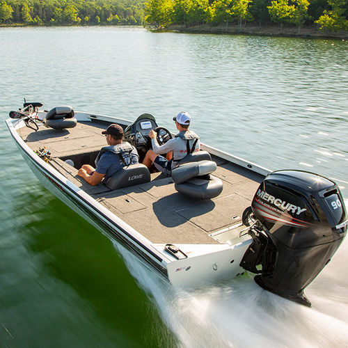 Bass boat fueraborda - Stinger 178 - Lowe - con consola lateral / open / de pesca deportiva