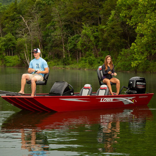 Bass boat fueraborda - Skorpion 17 - Lowe - con consola lateral / open / de pesca deportiva
