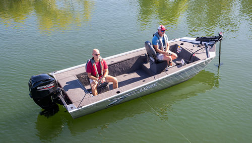 Bass boat fueraborda - Skorpion Stick Steer - Lowe - open / de pesca deportiva / de aluminio