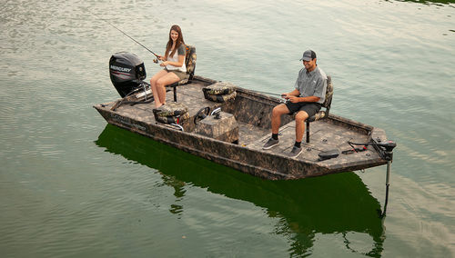 Jon boat fueraborda - Roughneck 1660 SC - Lowe - con consola lateral / open / de pesca