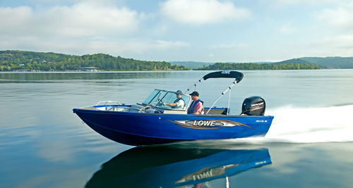 Runabout fueraborda - FS 185 - Lowe - con doble consola / de esquí acuático