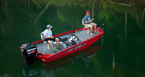 Bass boat fueraborda - STINGER 18 HP - Lowe - con consola lateral / de pesca deportiva