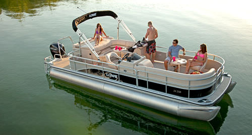Barco pontón fueraborda - SS250 - Lowe - tri-tube / open / de wakeboard