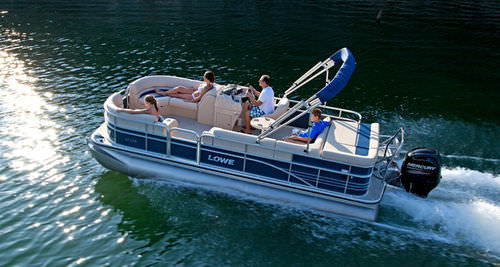 Barco pontón fueraborda - SS210 SUPER SPORT - Lowe - de wakeboard
