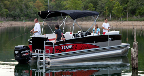 Barco pontón fueraborda - X234 - Lowe - de pesca deportiva / 11 personas máx.