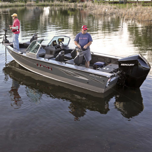 Runabout fueraborda - 1975 PRO-V - Lund - con doble consola / bow-rider / de esquí acuático