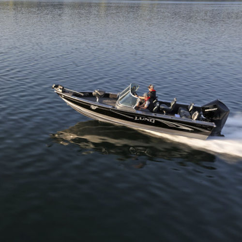 Runabout fueraborda - 2075 PRO-V - Lund - con doble consola / de aluminio / 7 personas máx.