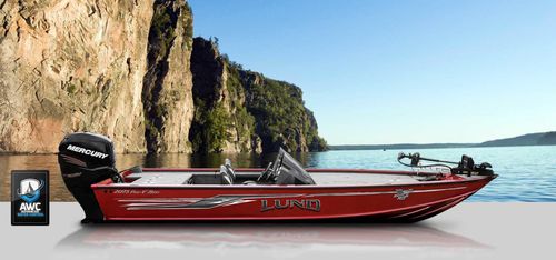 Bass boat fueraborda - 2075XS  - Lund - con doble consola / de pesca deportiva / de aluminio
