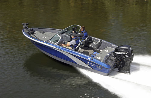 Runabout fueraborda - 189 PRO-V GL - Lund - con doble consola / de pesca deportiva / de fibra de vidrio