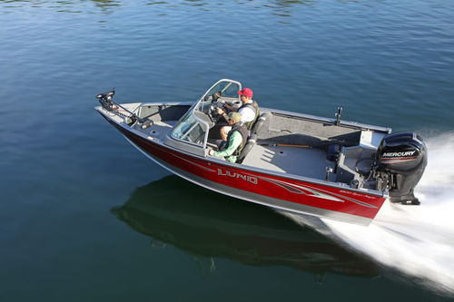 Runabout fueraborda - 1800 ANGLER - Lund - con doble consola / bow-rider / de deporte