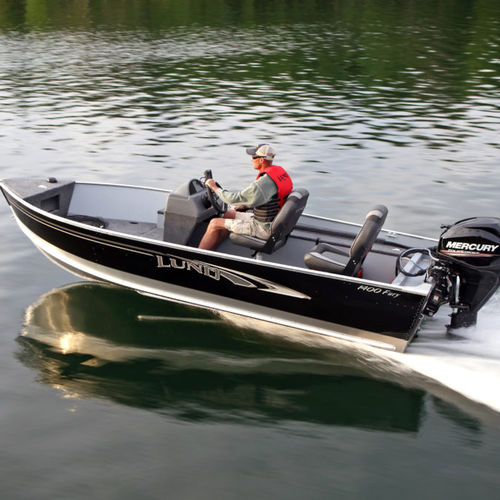 Bote fueraborda - 1400 FURY - Lund - open / con consola lateral / de pesca deportiva