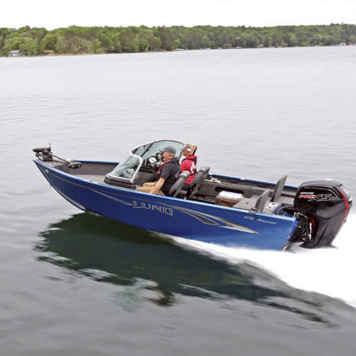 Runabout fueraborda - 1775 ADVENTURE - Lund - con doble consola / bow-rider / de pesca