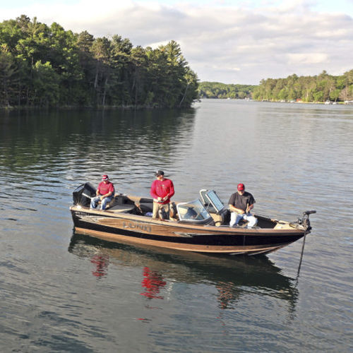 Runabout fueraborda - 2075 TYEE - Lund - con doble consola / bow-rider / de pesca deportiva
