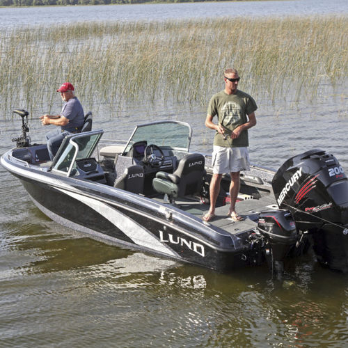 Runabout fueraborda - 189 TYEE GL - Lund - con doble consola / bow-rider / de esquí acuático
