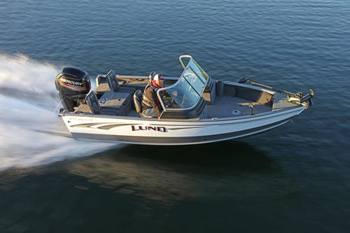 Runabout fueraborda - 1675 IMPACT XS - Lund - con doble consola / bow-rider / de esquí acuático