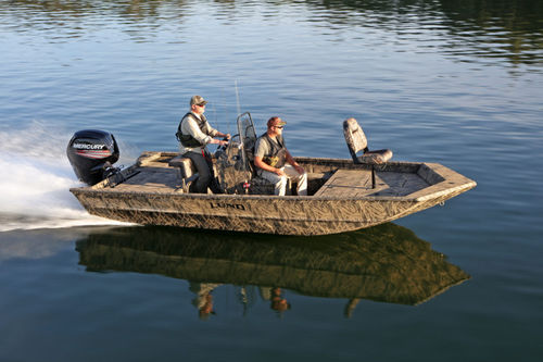 Jon boat con consola central - 1870 PREDATOR - Lund - con consola lateral / de pesca deportiva / de aluminio