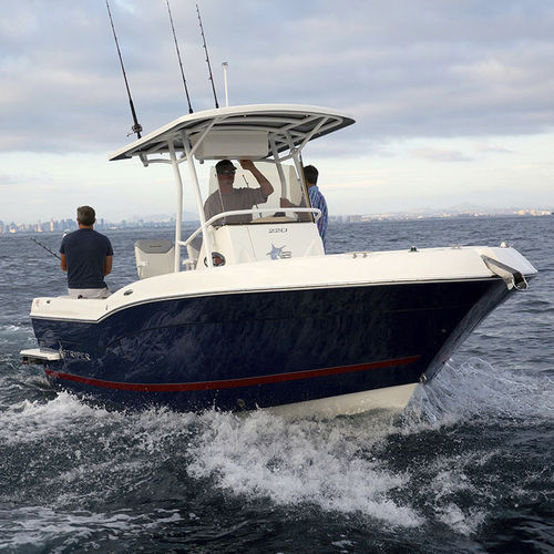 Walkaround fueraborda - 22O CC - Striper Boats - de pesca deportiva / 8 personas máx. / con T-top