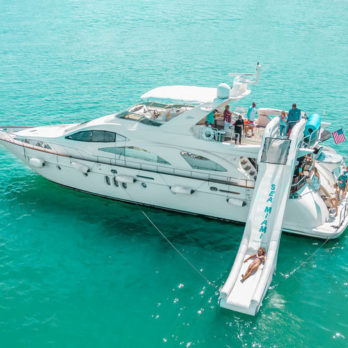 Juego acuático tobogán - Yacht Slide 450cm - AquaBanas - para yate / inflable