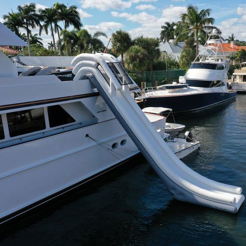 Juego acuático tobogán - Yacht Slide 550cm - AquaBanas - para yate / inflable