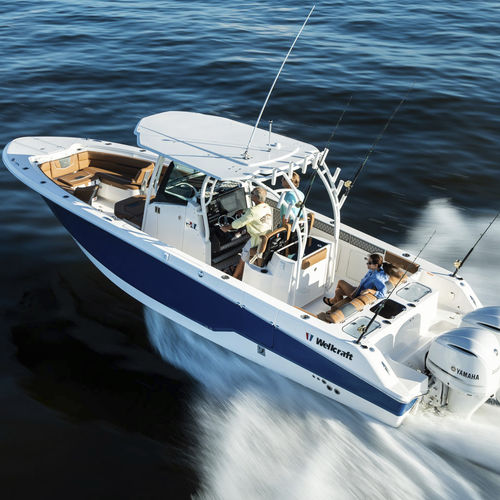 Barco open fueraborda - 302 FISHERMAN - Wellcraft - bimotor / con consola central / de crucero