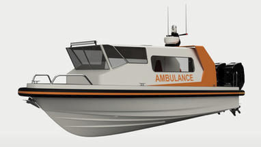 Barco profesional barco de búsqueda y rescate - MERCY 8.5 - Arma Craft - barco de transporte de tripulación / barco de bomberos / barco ambulancia