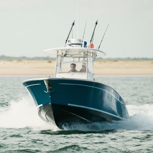 Barco de motor de pesca-paseo fueraborda - ECLA FISHING - CLYD Yacht Design - bimotor / open / con consola central