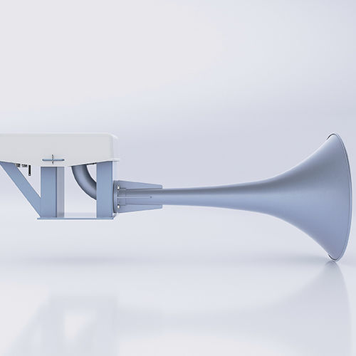 Bocina neumática - Makrofon ZM200/110b ZVE(E)H - ZÖLLNER Signal GmbH - para buque de > 200 m / IP56 / de emergencia
