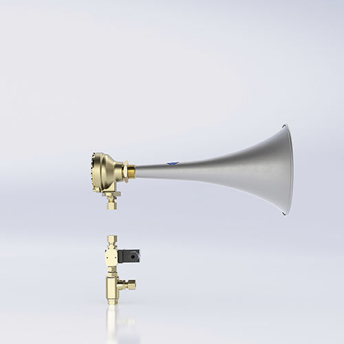 Bocina neumática - Makrofon M75F/370 HVEF - ZÖLLNER Signal GmbH - para buque de > 20 m y < 75 m / IP56 / de emergencia