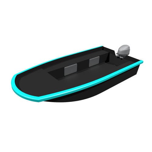 Barco open fueraborda - 440 Skiff - ARMEN  Initiative - eléctrico / híbrido / casco de planeo