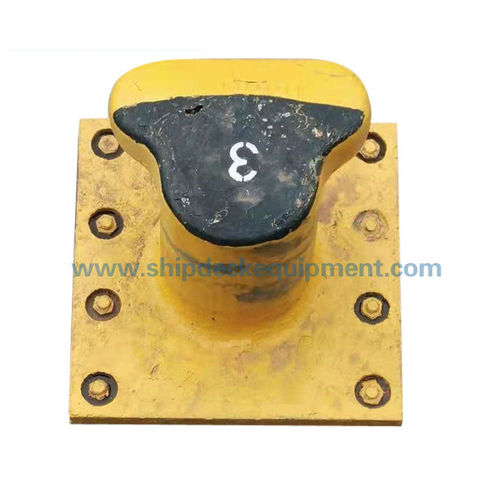 Bolardo de amarre para buque - Square Base - Zhongyuan Ship Machinery Manufacture (Group) Co., - para terminal portuaria / simple / de acero colado