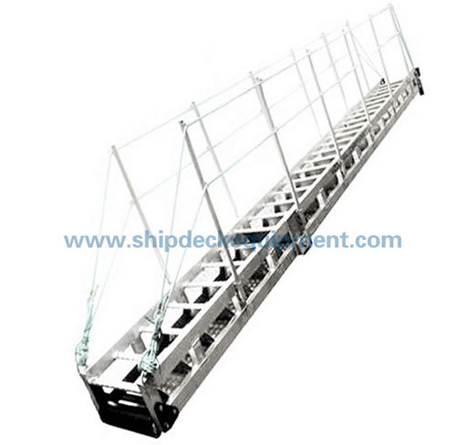 Pasarela para pantalán - Zhongyuan Ship Machinery Manufacture (Group) Co., - manual / de aluminio / con baranda