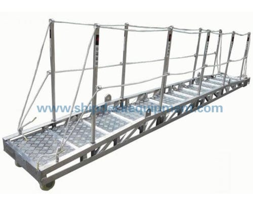 Pasarela para buque - ISO 7061 - Zhongyuan Ship Machinery Manufacture (Group) Co., - manual / de aluminio / con baranda