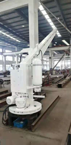 Pescante para balsa salvavidas - JYRH21 - Zhongyuan Ship Machinery Manufacture (Group) Co., - hidráulico / pivotante