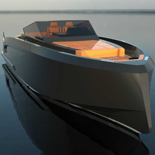 Barco cabinado intraborda - 32 LOUNGE - Macan Boats srl - diésel / híbrido diésel-eléctrico / gasolina