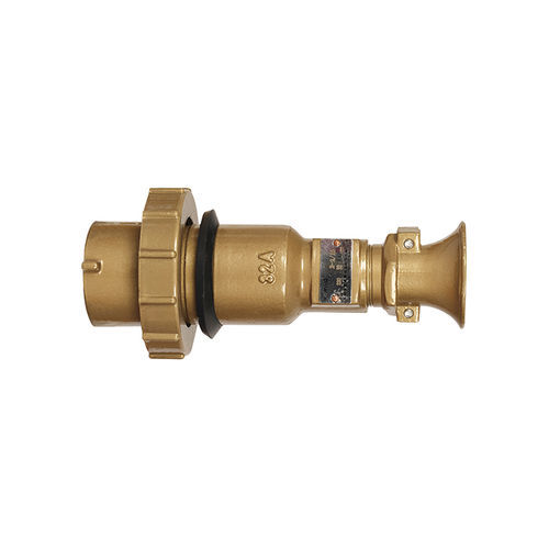 Enchufe marino - 32A brass plug - Haixing Maritime Electric Group - hembra / macho