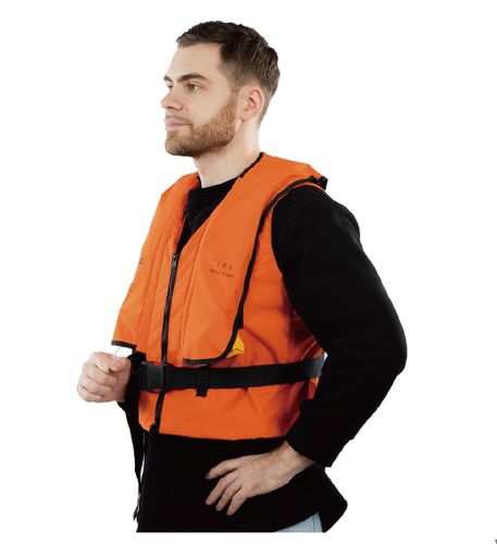 Chaleco salvavidas inflable - HXY-A10 - Haixing Maritime Electric Group - 100 N / unisex / naranja