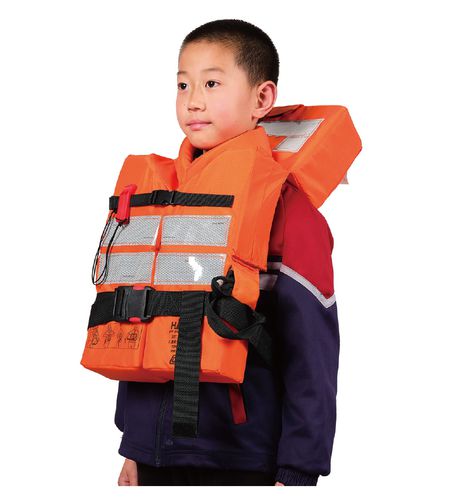 Chaleco salvavidas de espuma - HXY-C2 - Haixing Maritime Electric Group - 90 N / para niño / naranja