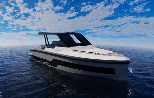 Barco cabinado intraborda - Q4 - Vi Yachts - POD IPS / fueraborda / diésel