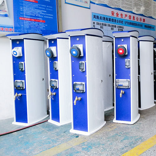 Torreta con iluminación integrada - Hong Kong Horizon Marine Industry Co. Limited - de suministro eléctrico / de suministro de agua / para pantalán