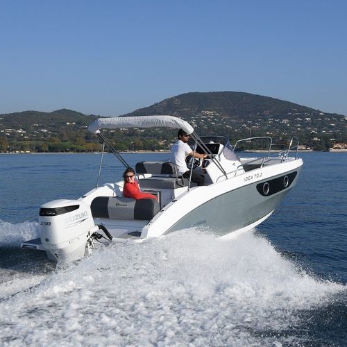 Cabin-cruiser fueraborda - 70.2 WA - IDEA MARINE - open / con consola central / 10 personas máx.