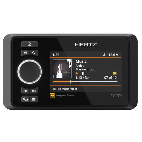 Reproductor audio náutico AM - CAPRI - Hertz Marine/Audison Marine - FM / USB / conectado