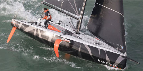Velero con foil - Figaro BENETEAU 3 - Bénéteau Sailboats - monotipo / de fibra de vidrio / de doble timón