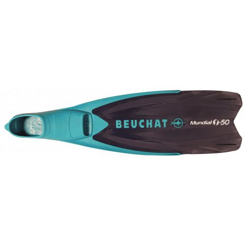 Aleta de buceo - MUNDIAL ONE-50 - Beuchat - de tecnopolímero / calzante / azul