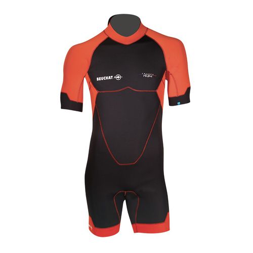 Traje húmedo de buceo - ATOLL BZ - Beuchat - de una pieza / shorty / de manga corta