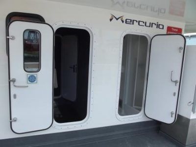 Puerta para buque - Series 21 - SEAGLAZE MARINE WINDOWS LIMITED - semiestanca / GRP / de composite
