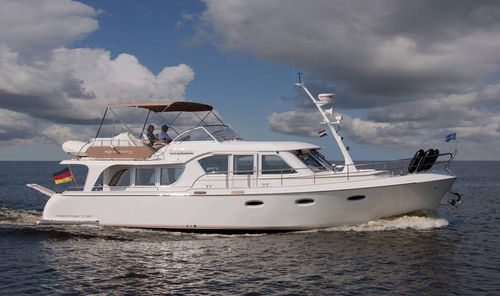 Barco cabinado intraborda - EV 1300 II - Aquanaut - con fly / fluvial / con 2 camarotes
